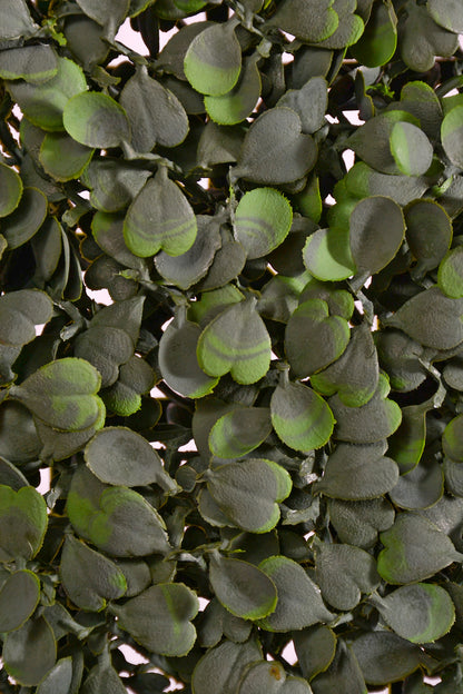 19.5" Artificial Square Fire-Resistant Boxwood Mat Green