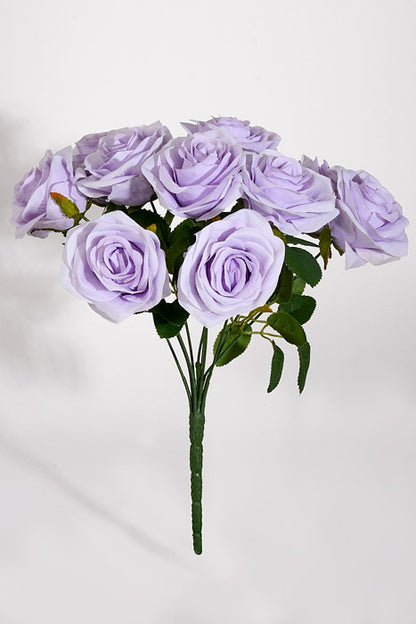 14" Silk Rose Bush Lavender Two-Tone