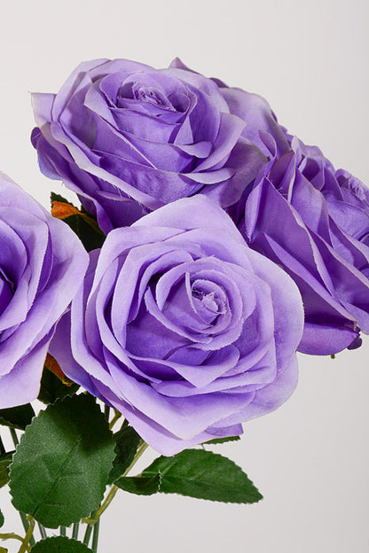 14" Silk Rose Bush Purple