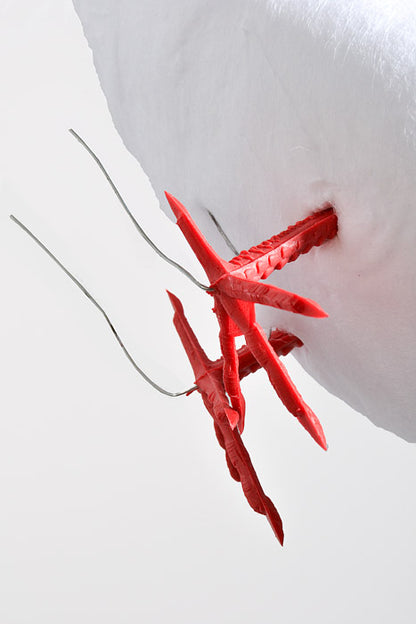 11" Dove With Feather Wing White