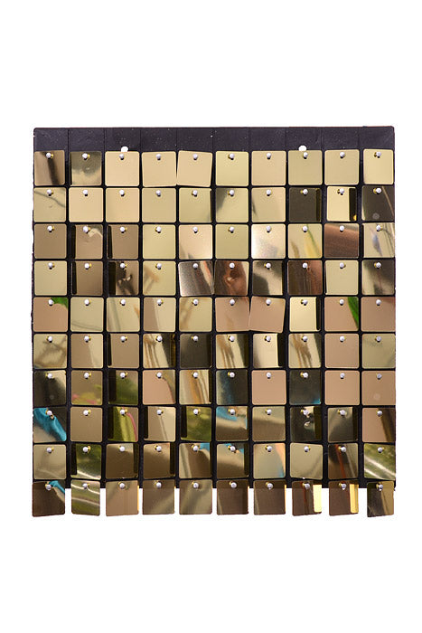 12" X 12" Foil Wall Mat Champagne