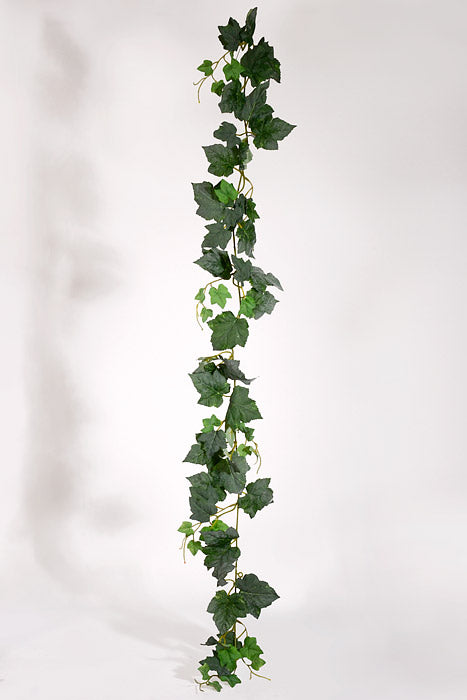 59" Artificial Grape Leaf Garland Green