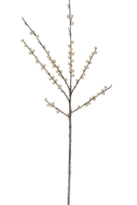 33&quot; Iced English Country Water Proof Berry Spray White