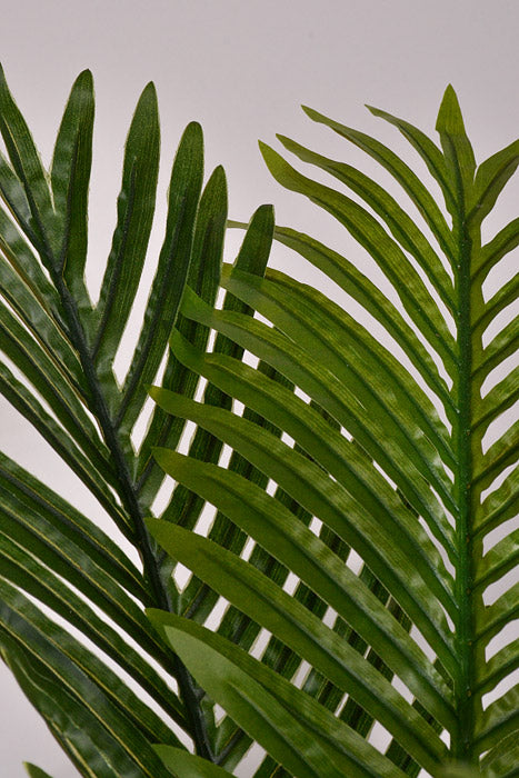 34" Artificial Areca Palm Tree In Plastic Pot Green