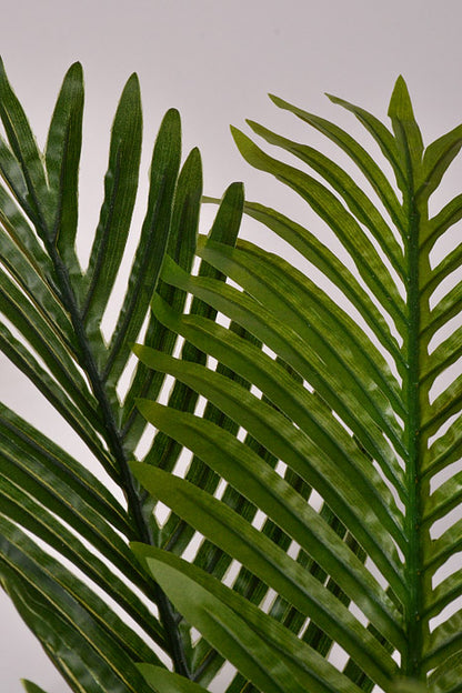 34" Artificial Areca Palm Tree In Plastic Pot Green