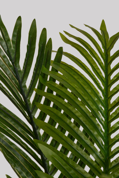 34" Artificial Areca Palm Tree In Plastic Pot Green