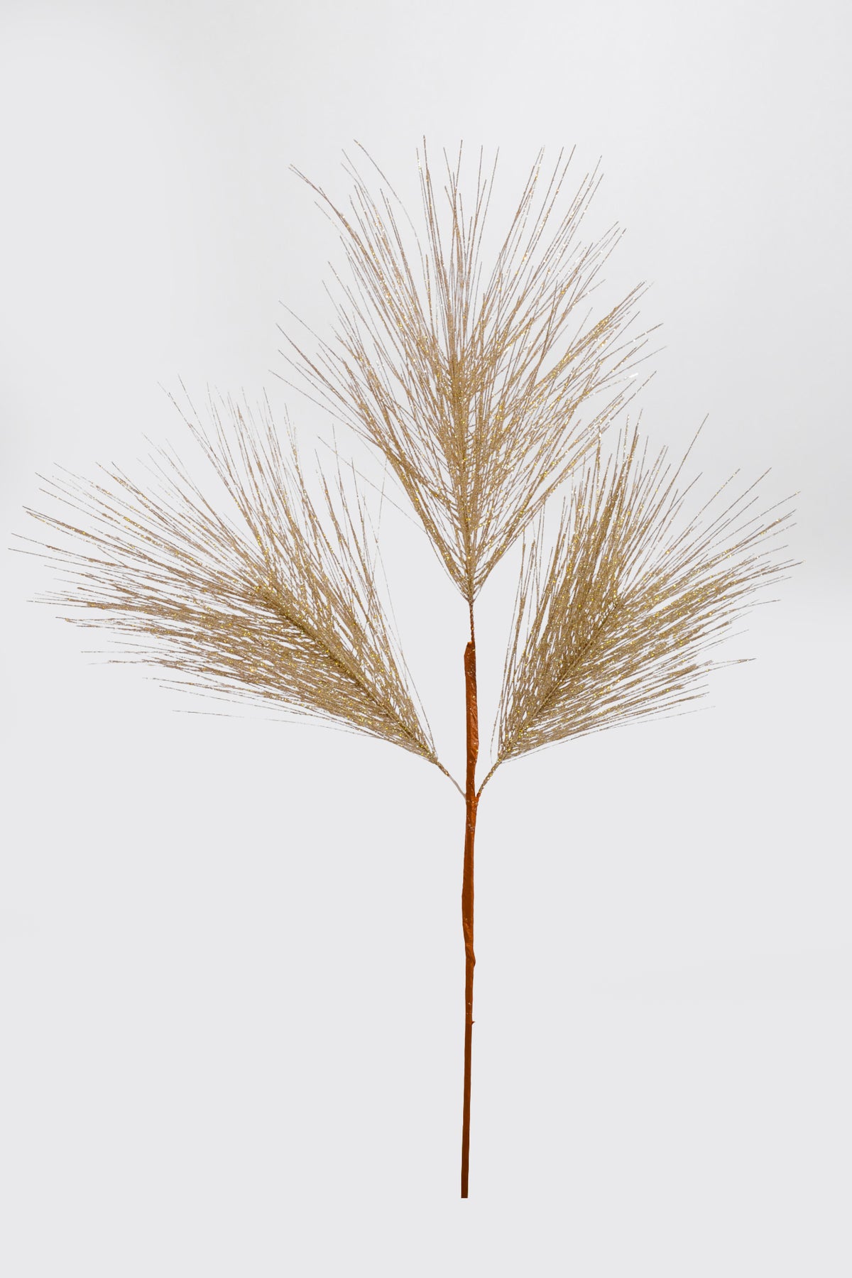 25" Glitter Pine/Needle Branch Champagne