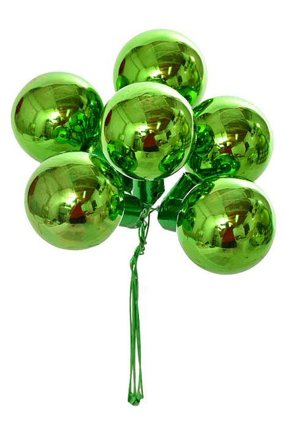 35mm Gloss Glass Ball Ornament Green Pkg/72