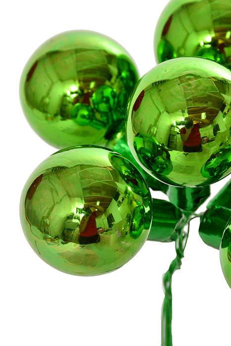 35mm Gloss Glass Ball Ornament Green Pkg/72