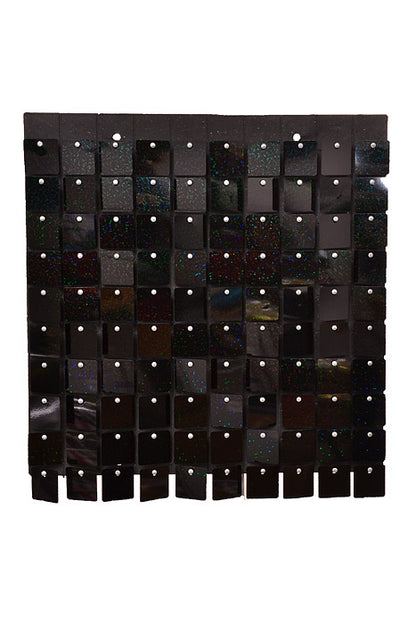 12" X 12" Foil Wall Mat Black