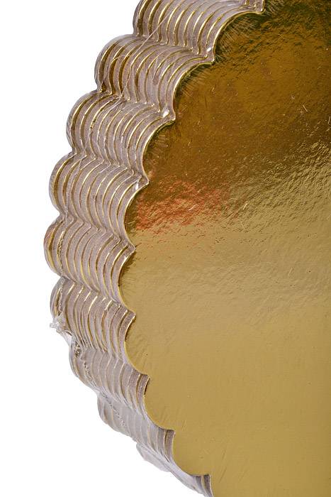 8" Foil Covered Cake Board Gold Pkg/10