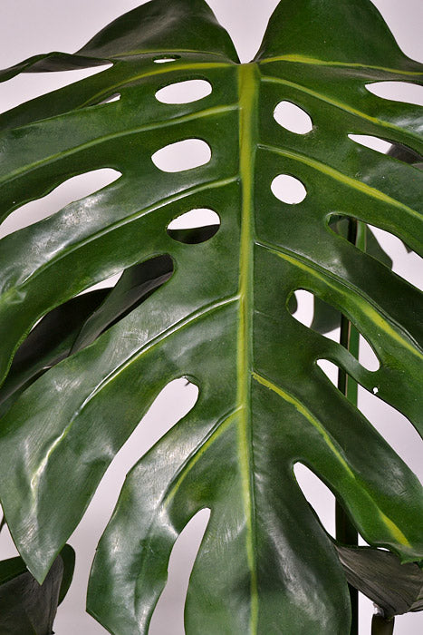 37.75" Artificial Monstera Plant With Pot Green