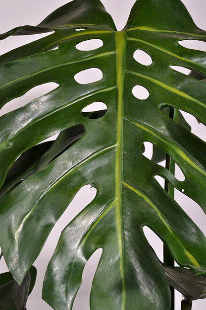 37.75" Artificial Monstera Plant With Pot Green