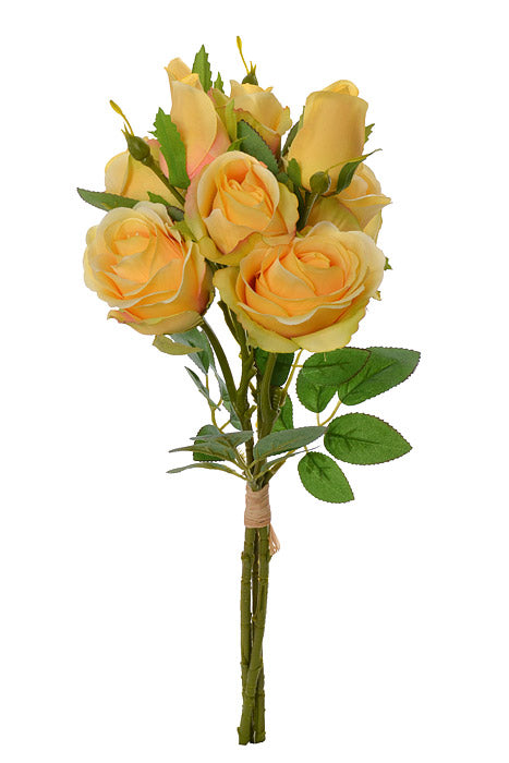 17.5&quot; Rose Bouquet Yellow
