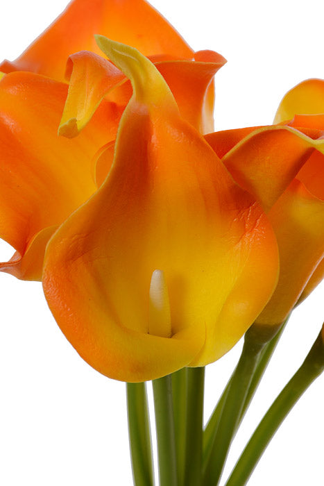 14" Calla Lily Bundle Orange