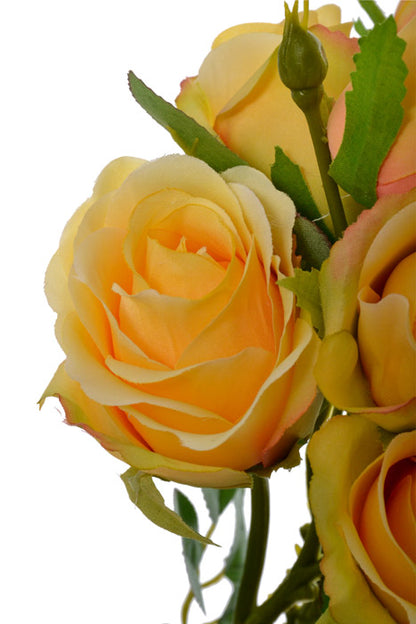 17.5&quot; Rose Bouquet Yellow