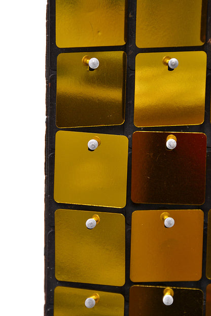 12" X 12" Foil Wall Mat Gold