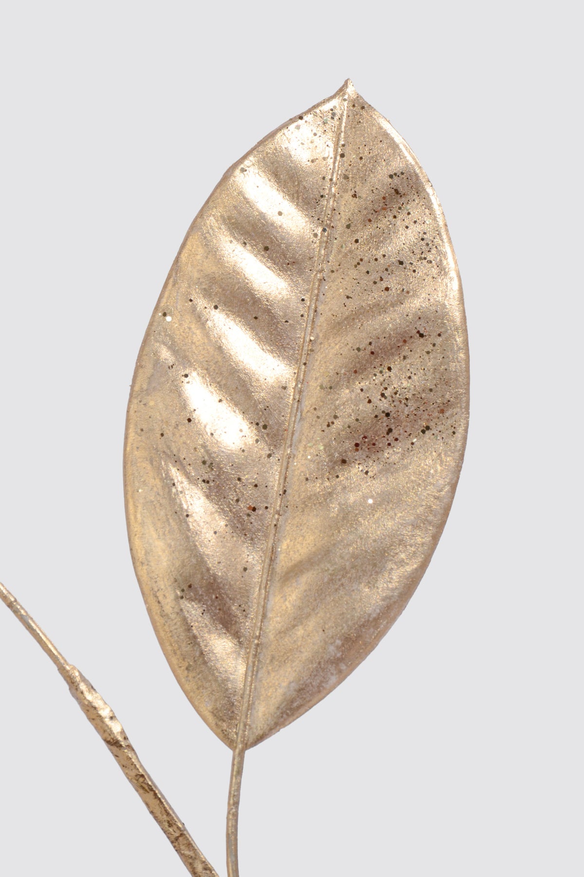 24" Magnolia Leaf Metallic Spray Champagne