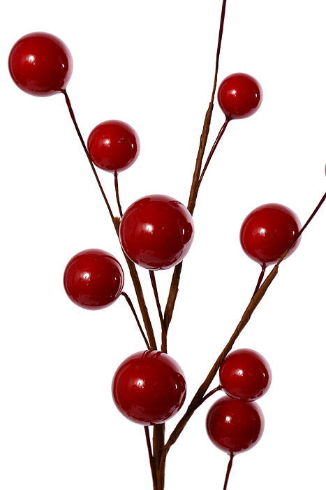 23.5" Berry Spray Red Pkg/6