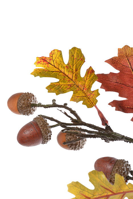 30" Oak Leaf Spray With Acorn Fall
