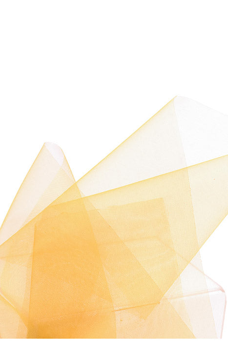 6" X 25Yds Organza Ribbon Yellow Gold