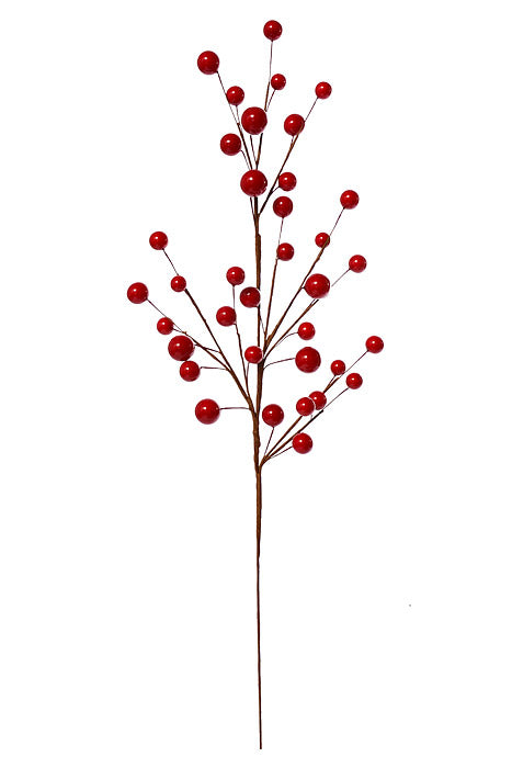 23.5" Berry Spray Red Pkg/6