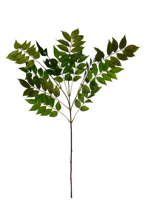 33.5" Wisteria Leaf Spray Green