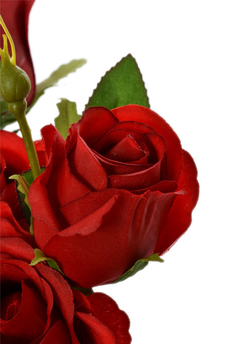 17.5&quot; Rose Bouquet Red