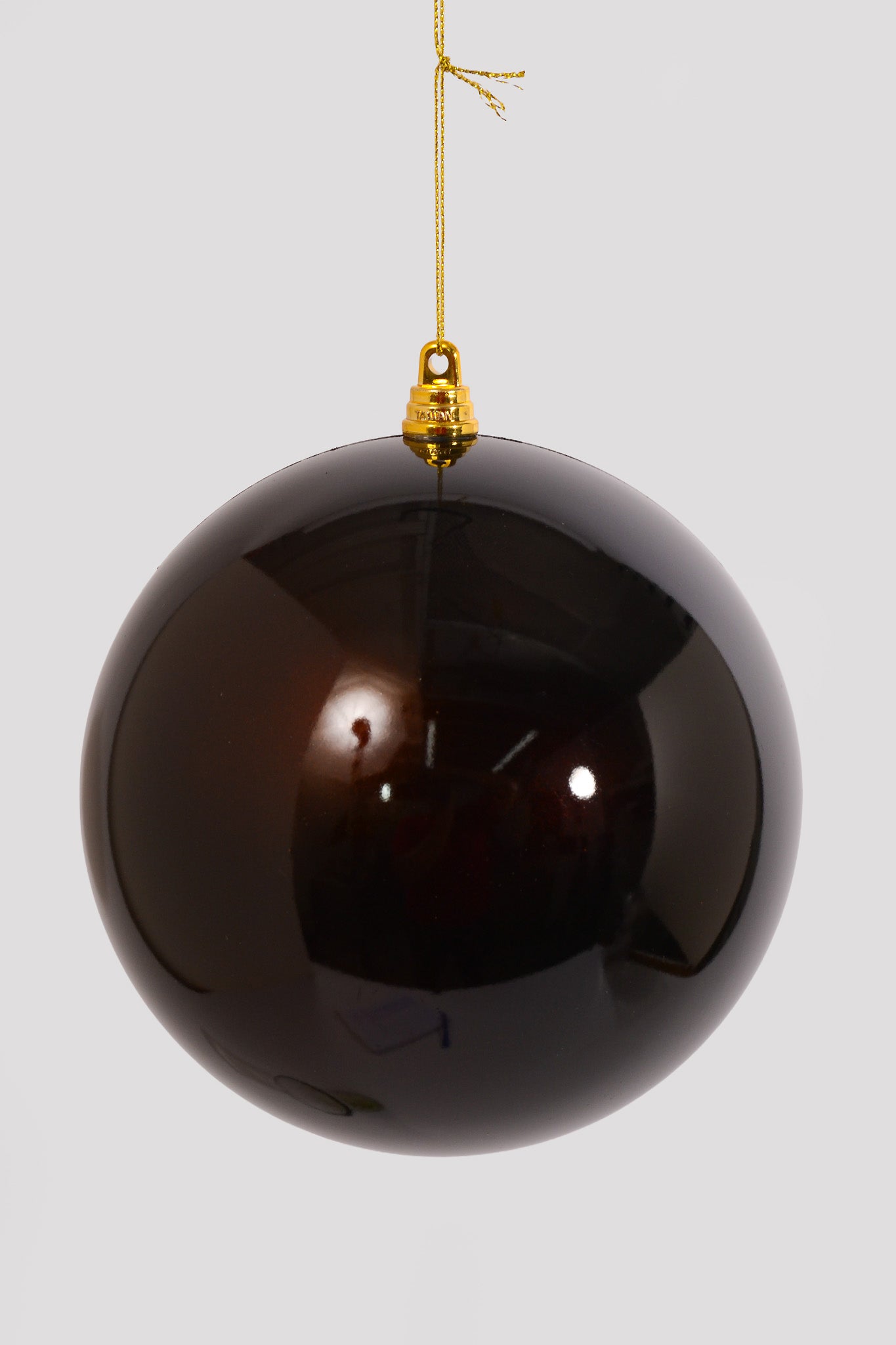 150MM Ornament Ball Chocolate Bx/2