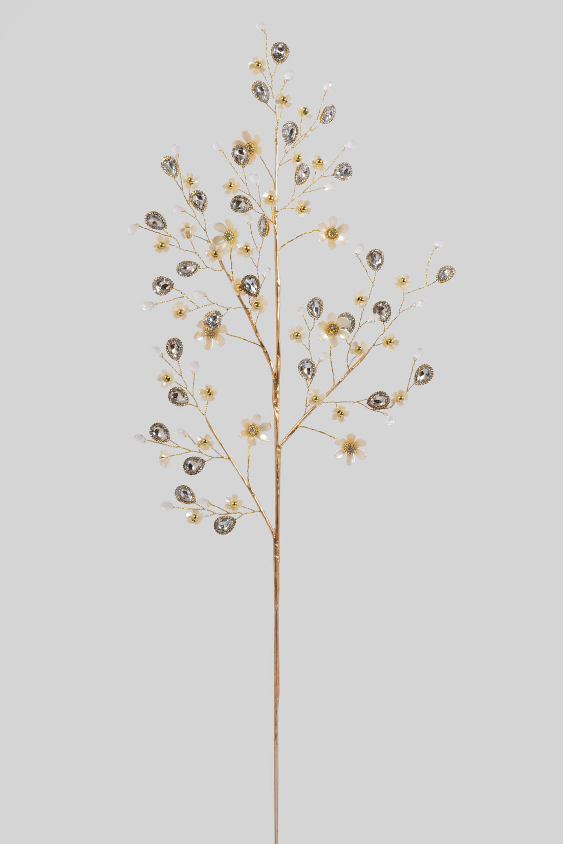 27.5" Petite Blossom/Jewel Spray Cream/Champagne