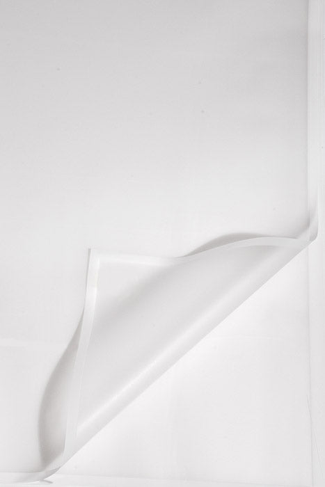 22.5" Flower Wrapping Paper With Edge White Pkg/20