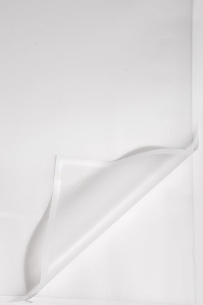 22.5" Flower Wrapping Paper With Edge White Pkg/20