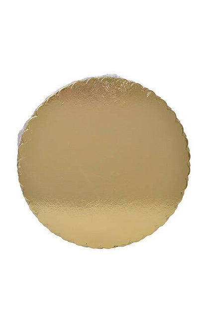 14" Foil Covered Cake Board Gold Pkg/10