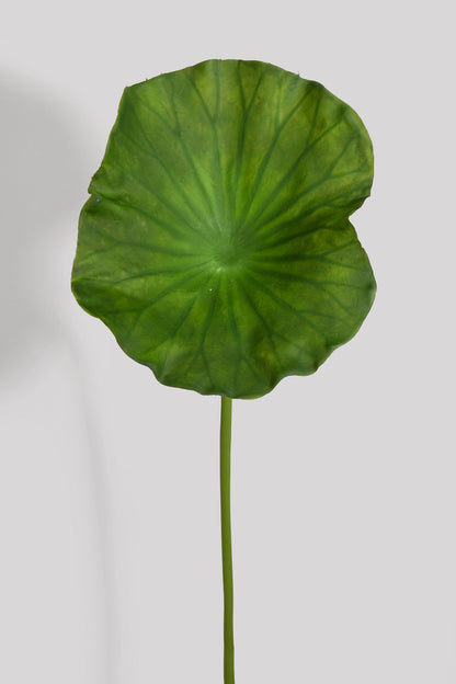 34.6" Artificial Lotus Leaf Stem Green