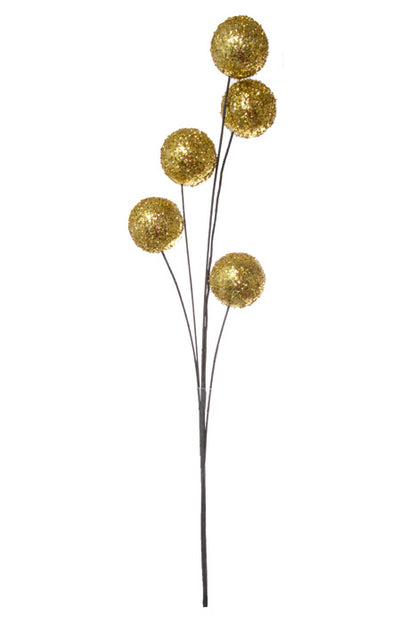 34.5" Glitter Ball Spray (Gold)
