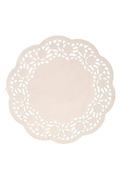 7.5" Round Paper Doilies White Pkg/100