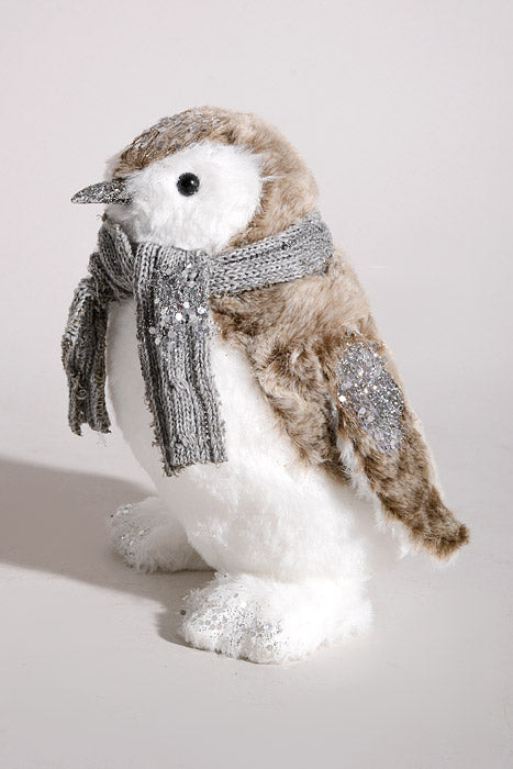 7.5" Penguin White/Light Brown