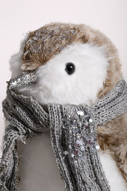 7.5" Penguin White/Light Brown