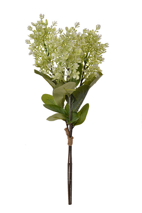19" Wild Hydrangea Bundle White
