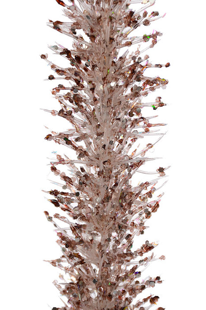 37" Glittered Fountain Grass Spray Pink