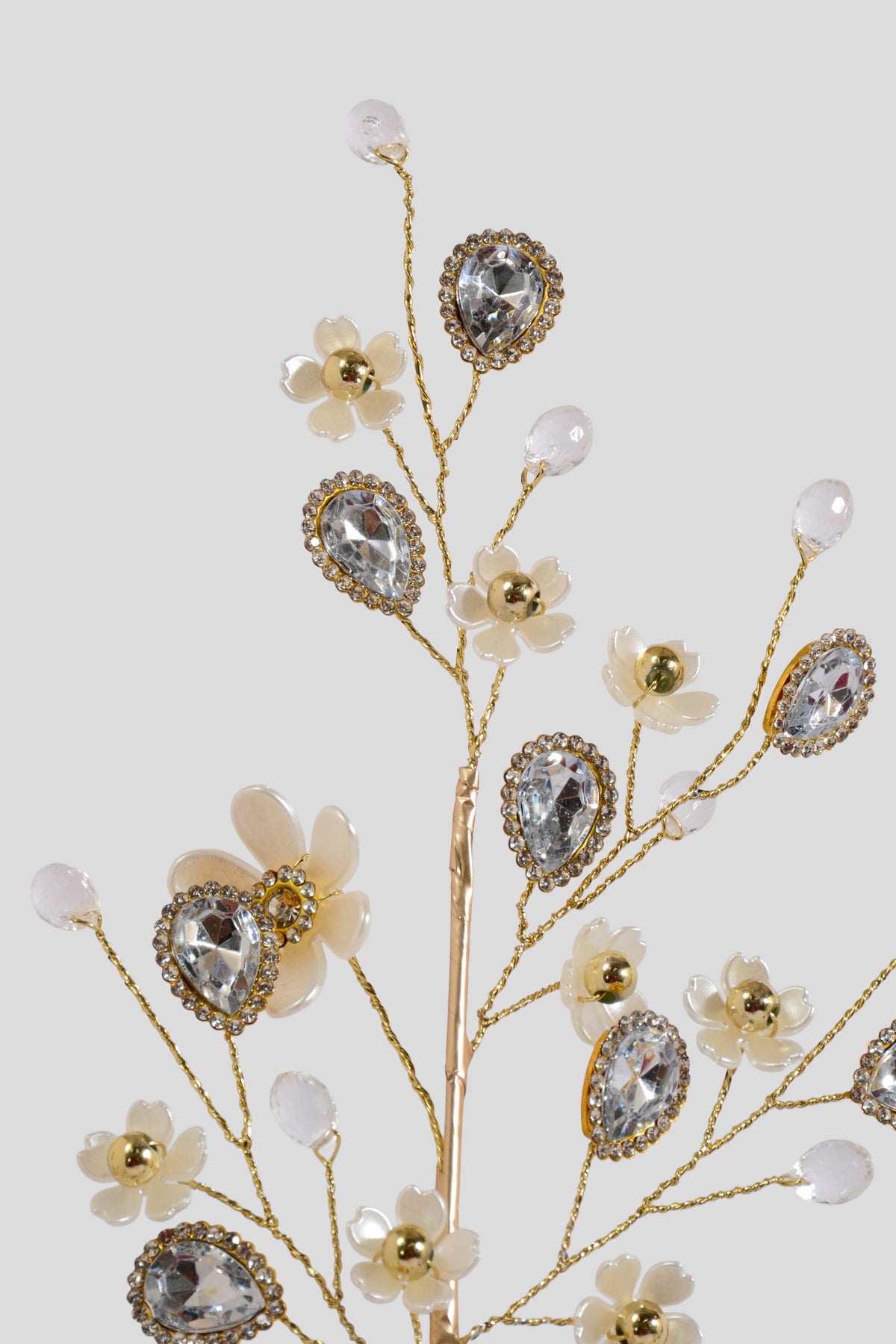 27.5" Petite Blossom/Jewel Spray Cream/Champagne