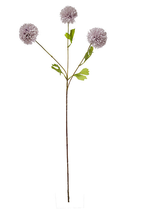 28.5" Silk Pompon Mum Spray Lavender