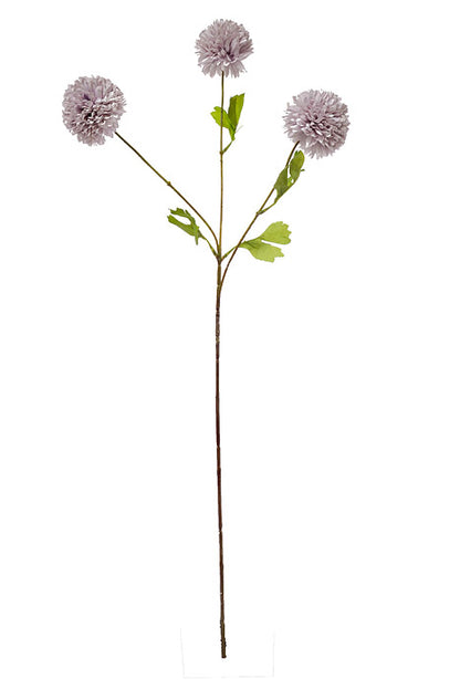 28.5" Silk Pompon Mum Spray Lavender