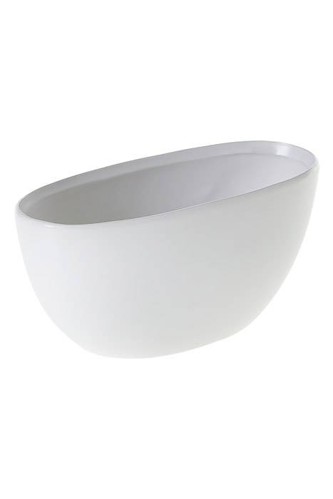 8.5" X 3.5"x 4" Metta Boat White
