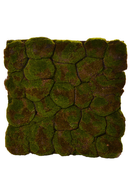 19.5 x19.5" Faux Moss Matt Green/Brown