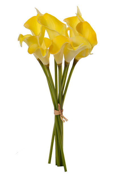 14" Calla Lily Bundle Yellow
