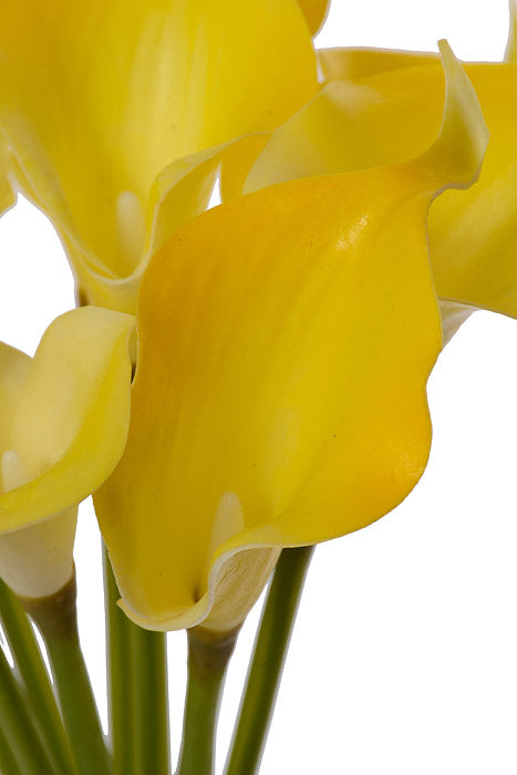 14" Calla Lily Bundle Yellow