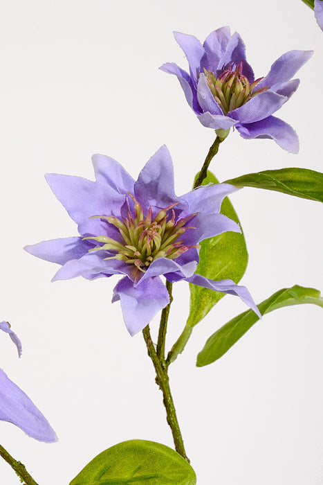 42.5" Silk Clematis Spray Purple