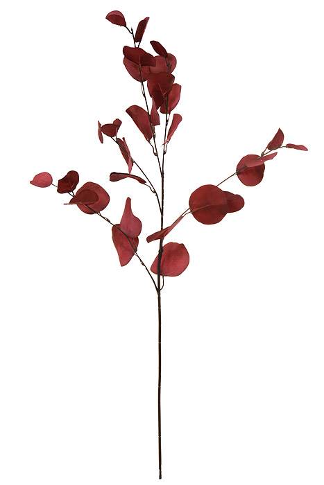 33" Eucalyptus Spray Burgundy