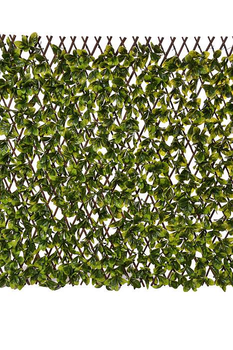 78 x 34" Stretchable  Fence Screen Eucalyptus Green